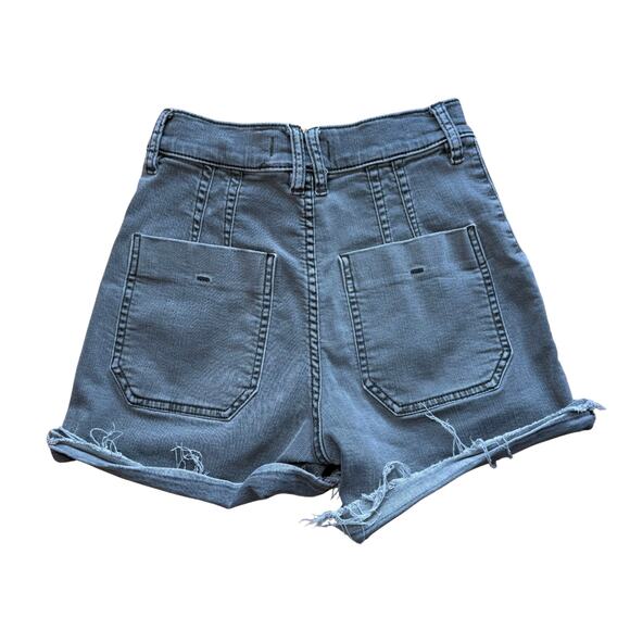 We The Free People Day Camp Cargo Shorts Green Khaki Utility Size 26 Gorpcore - Picture 3 of 6